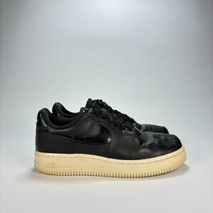 Nike Air Force 1 Black Low Top Sneakers Shoes CJ1646-001 Women’s Size 7 Platform